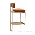 Modern Fashion Alto Brass Gold CounterHeightBarstool Forhome